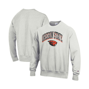 Men's Gray Oregon State Beavers Arch Over Logo Reverse Weave Pullover Sweatshirt