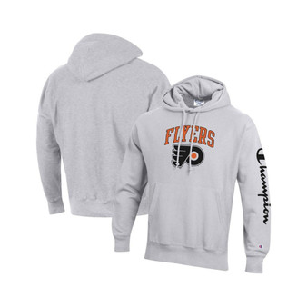 Men's Heather Gray Philadelphia Flyers Reverse Weave Pullover Hoodie