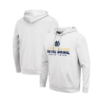 Men's White Notre Dame Fighting Irish Lantern Pullover Hoodie
