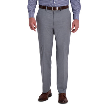 J.M. Men's Classic-Fit 4-Way Stretch Textured Plaid Performance Dress Pants