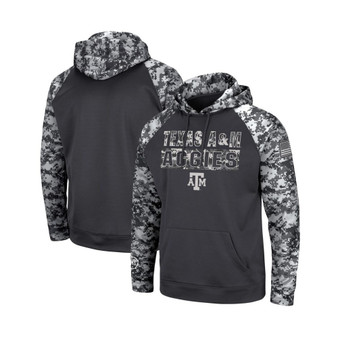 Men's Charcoal Texas A&M Aggies OHT Military-Inspired Appreciation Digital Camo Pullover Hoodie