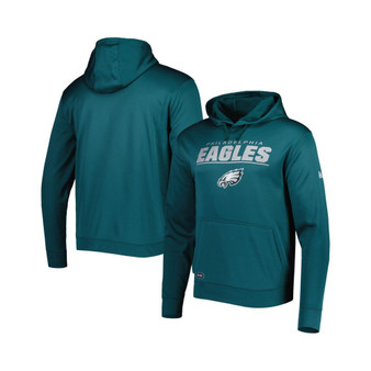 Men's Midnight Green Philadelphia Eagles Combine Authentic Stated Logo Pullover Hoodie
