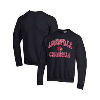 Men's Black Louisville Cardinals High Motor Pullover Sweatshirt