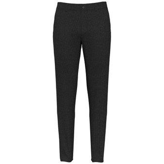 Men's Flat Front Heathered Plaid Golf Pants
