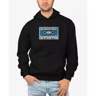 Men's 80s One Hit Wonders Word Art Hooded Sweatshirt