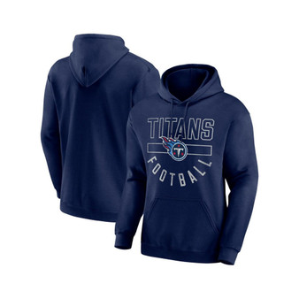 Men's Branded Navy Tennessee Titans Bubble Screen Pullover Hoodie
