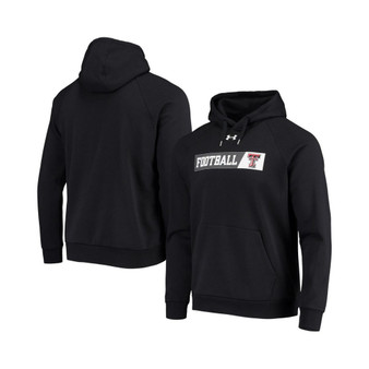 Men's Black Texas Tech Red Raiders 2021 Sideline Football All-Day Raglan Pullover Hoodie