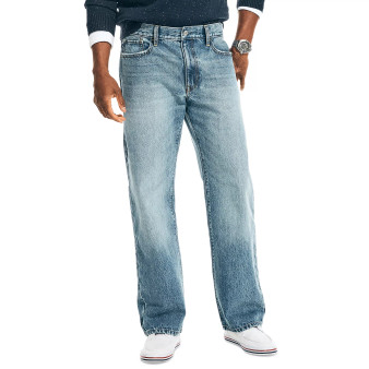 Men's Authentic Loose-Fit Rigid Denim 5-Pocket Jeans