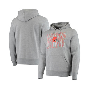 Men's '47 Heathered Gray Cleveland Browns Bevel Pullover Hoodie