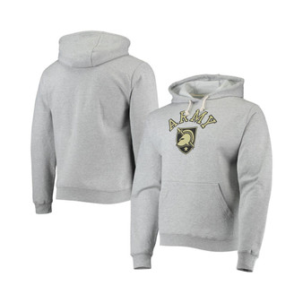 Men's Heathered Gray Army Black Knights Seal Neuvo Essential Fleece Pullover Hoodie