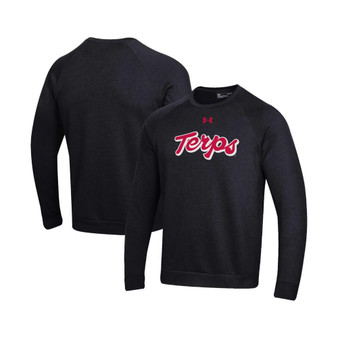 Men's Black Maryland Terrapins Script All Day Pullover Sweatshirt