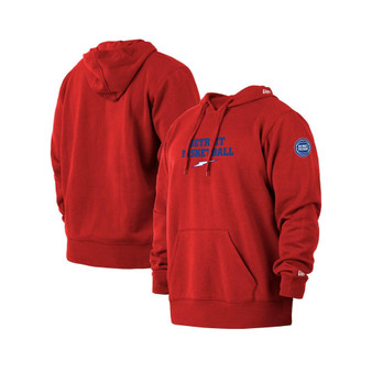 Men's Red Detroit Pistons 2021/22 City Edition Big and Tall Pullover Hoodie