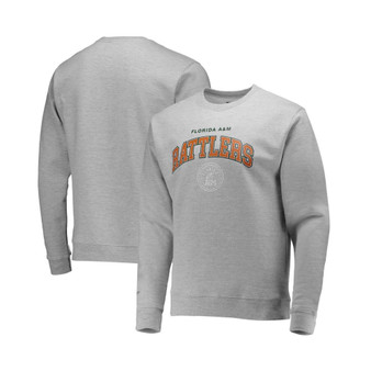 Men's Heathered Gray Florida A&M Rattlers Classic Arch Pullover Sweatshirt