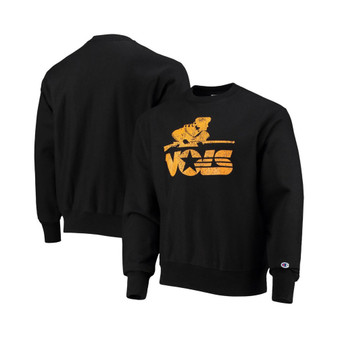 Men's Black Tennessee Volunteers Vault Logo Reverse Weave Pullover Sweatshirt