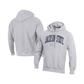 Men's Gray Jackson State Tigers Tall Arch Pullover Hoodie