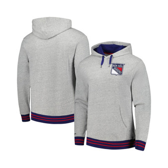 Men's Heather Gray New York Rangers Classic French Terry Pullover Hoodie