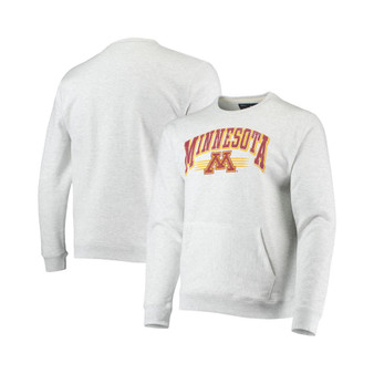 Men's Heather Gray Minnesota Golden Gophers Upperclassman Pocket Pullover Sweatshirt