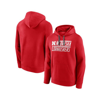 Men's Branded Scarlet Nebraska Huskers Favorite Longshot Pullover Hoodie