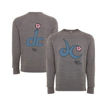 Men's Heather Gray Washington Wizards 2022, 23 City Edition Wizards x Chris Pyrate Pullover Sweatshirt