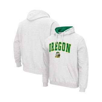 Men's White Oregon Ducks Arch and Logo 3.0 Pullover Hoodie