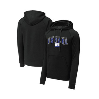 Men's Black Israel Baseball 2023 World Baseball Classic Country Pride Pullover Hoodie