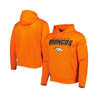 Men's Orange Denver Broncos Combine Authentic Stated Logo Pullover Hoodie