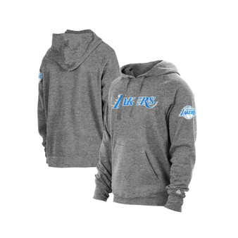 Men's Heathered Gray Los Angeles Lakers 2020/21 City Edition Pullover Hoodie