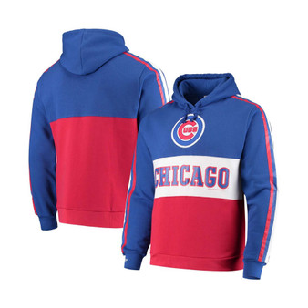 Men's Royal, Red Chicago Cubs Leading Scorer Fleece Pullover Hoodie