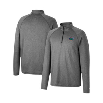 Men's Heathered Gray Florida Gators Earth First Raglan Quarter-Zip Windshirt