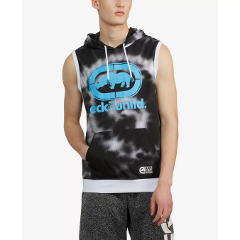 Men's Sleeveless Star Burst Muscle Hoodie