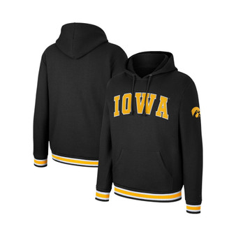 Men's Black Iowa Hawkeyes Varsity Arch Pullover Hoodie