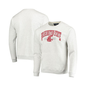 Men's Heathered Gray Washington State Cougars Upperclassman Pocket Pullover Sweatshirt