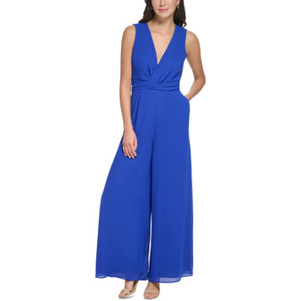 Women's Chiffon Twist-Front Jumpsuit