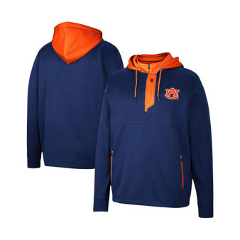 Men's Navy Auburn Tigers Luge 3.0 Quarter-Zip Hoodie