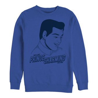 Disney Men's Cinderella Prince Charming Costume, Crewneck Fleece