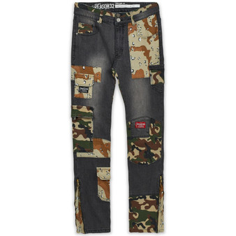 Men's Blackout Side Zip Jeans