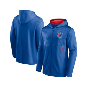 Men's Branded Royal Chicago Cubs Primary Logo Full-Zip Hoodie