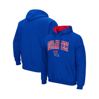 Men's Royal Louisiana Tech Bulldogs Arch and Logo Pullover Hoodie