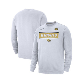 Men's White UCF Knights Big 12 Club Fleece Pullover Sweatshirt