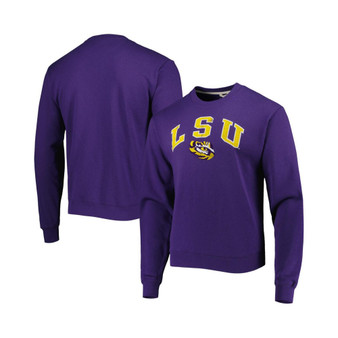 Men's Purple Lsu Tigers 1965 Arch Essential Fleece Pullover Sweatshirt
