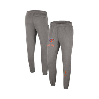 Men's Heather Charcoal New York Knicks 2022/23 City Edition Courtside Brushed Fleece Sweatpants
