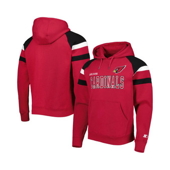 Men's Cardinal Arizona Cardinals Draft Fleece Raglan Pullover Hoodie