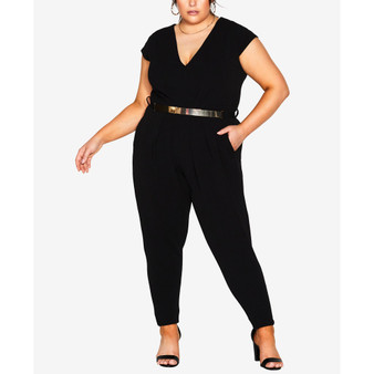 Trendy Plus Size Evie V-neck Jumpsuit
