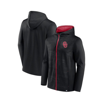Men's Branded Black Oklahoma Sooners Ball Carrier Full-Zip Hoodie