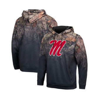 Men's Black Ole Miss Rebels Mossy Oak Pullover Hoodie