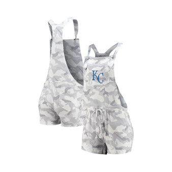 Women's Gray Kansas City Royals Camo Overall Romper