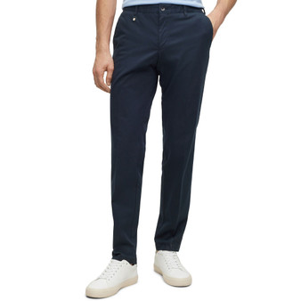 Men's Slim-Fit Stretch Cotton Signature Stripe Trousers