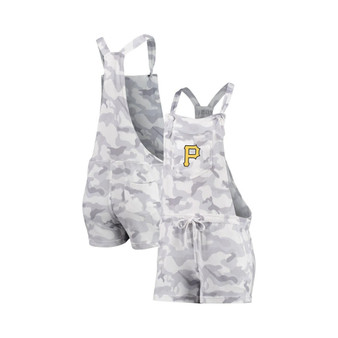 Women's Gray Pittsburgh Pirates Camo Overall Romper