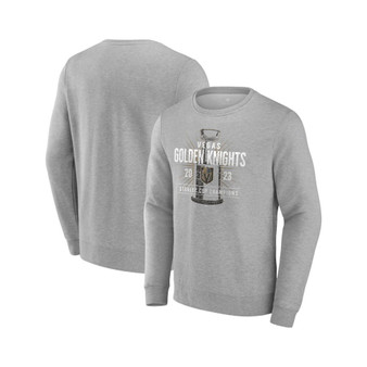 Men's Branded Heather Gray Vegas Golden Knights 2023 Stanley Cup Champions Shootout Pullover Sweatshirt