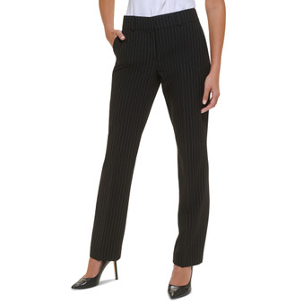 Women's Striped Sutton Straight-Leg Trousers